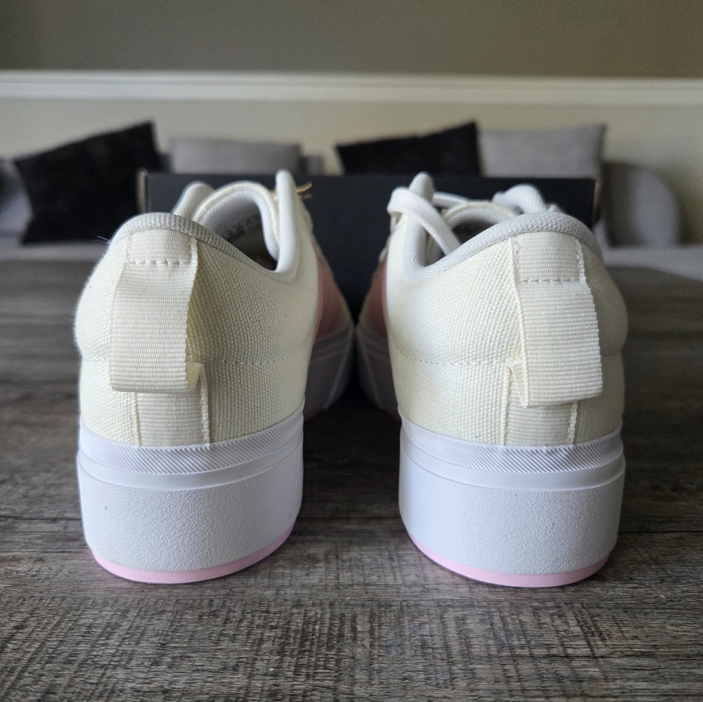 Adidas Women's Bravada 2.0 Platform 'Off White Clear Pink' Shoes JI1799 - Picture 5 of 6